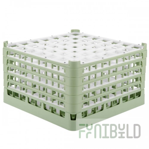 Vollrath 52735 Signature Full-Size Light Green 49-Compartment 9 15/16