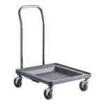Noble Warewashing 49-Compartment Gray Full-Size Glass Rack with 4 Red Extenders