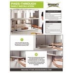 Regency 16-Gauge Type 304 Stainless Steel Pass-Through Shelf with Overshelf - 24 Regency 16-Gauge Type 304 Stainless Steel Pass-Through Shelf with Overshelf - 24
