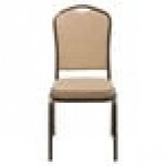 Flash Furniture FD-C01-COPPER-TN-VY-GG Hercules Tan Vinyl Crown Back Stackable Banquet Chair with Copper Vein Frame Flash Furniture FD-C01-COPPER-TN-VY-GG Hercules Tan Vinyl Crown Back Stackable Banquet Chair with Copper Vein Frame