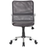 Boss B6416-CG Charcoal Gray Mesh Task Chair with Pewter Finish and Casters Boss B6416-CG Charcoal Gray Mesh Task Chair with Pewter Finish and Casters