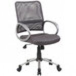 Boss B6416-CG Charcoal Gray Mesh Task Chair with Pewter Finish and Casters Boss B6416-CG Charcoal Gray Mesh Task Chair with Pewter Finish and Casters