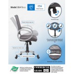Boss B6416-CG Charcoal Gray Mesh Task Chair with Pewter Finish and Casters Boss B6416-CG Charcoal Gray Mesh Task Chair with Pewter Finish and Casters