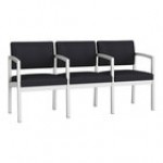 Lesro Lenox Steel Patriot Plus Imperial Blue Vinyl 3-Seat Sofa with Center Arms Lesro Lenox Steel Patriot Plus Imperial Blue Vinyl 3-Seat Sofa with Center Arms