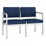 Lesro Lenox Steel Patriot Plus Imperial Blue Vinyl 3-Seat Sofa with Center Arms Lesro Lenox Steel Patriot Plus Imperial Blue Vinyl 3-Seat Sofa with Center Arms