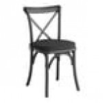 Lancaster Table & Seating Vineyard Smokey Black Wood Cross Back Chair with 2 Lancaster Table & Seating Vineyard Smokey Black Wood Cross Back Chair with 2
