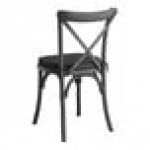 Lancaster Table & Seating Vineyard Smokey Black Wood Cross Back Chair with 2 Lancaster Table & Seating Vineyard Smokey Black Wood Cross Back Chair with 2
