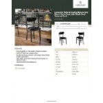 Lancaster Table & Seating Boomerang Black Finish Chair with Black Vinyl Seat and Back Lancaster Table & Seating Boomerang Black Finish Chair with Black Vinyl Seat and Back