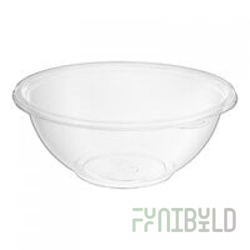 Fineline 5080-CL Super Bowl 80 oz. Clear PET Plastic Bowl - 25/Case