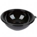 Fineline 5080-CL Super Bowl 80 oz. Clear PET Plastic Bowl - 25/Case