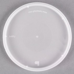Placon Tamper Resistant Tamper-Evident Translucent Lid for Round Deli Containers - 500/Case