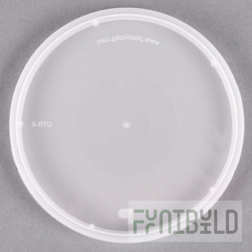 Placon Tamper Resistant Tamper-Evident Translucent Lid for Round Deli Containers - 500/Case