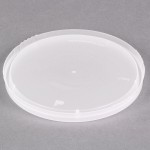 Placon Tamper Resistant Tamper-Evident Translucent Lid for Round Deli Containers - 500/Case