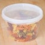 Placon Tamper Resistant Tamper-Evident Translucent Lid for Round Deli Containers - 500/Case