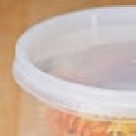 Placon Tamper Resistant Tamper-Evident Translucent Lid for Round Deli Containers - 500/Case