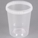 Placon Tamper Resistant Tamper-Evident Translucent Lid for Round Deli Containers - 500/Case