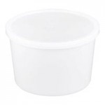 Placon Tamper Resistant Tamper-Evident Translucent Lid for Round Deli Containers - 500/Case