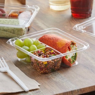 Dart TamperGuard 3-Compartment Tamper-Resistant, Tamper-Evident Container - 300/Case Dart TamperGuard 3-Compartment Tamper-Resistant, Tamper-Evident Container - 300/Case
