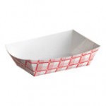 Carnival King #250 2.5 lb. Cornerstone Paper Food Tray - 250/Pack