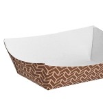 Carnival King #250 2.5 lb. Cornerstone Paper Food Tray - 250/Pack