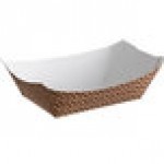 Carnival King #250 2.5 lb. Cornerstone Paper Food Tray - 250/Pack