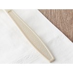 Choice Beige Heavy Weight Polystyrene Plastic Soup Spoon - 100/Pack