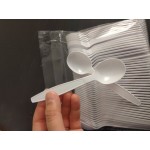 Choice Beige Heavy Weight Polystyrene Plastic Soup Spoon - 100/Pack
