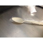 Choice Beige Heavy Weight Polystyrene Plastic Soup Spoon - 100/Pack