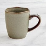 Acopa Highlands 10 oz. Birch White China Mug - Sample