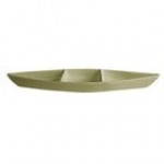 G.E.T. Enterprises BT319-MOD-WW Bugambilia 6.9 Qt. Smooth MOD Finish White Resin-Coated Aluminum Deep Boat with Dividers