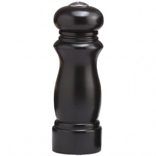 Chef Specialties 06355 Professional Series Customizable Salem Ebony Finish Salt / Pepper Shaker - 6 Chef Specialties 06355 Professional Series Customizable Salem Ebony Finish Salt / Pepper Shaker - 6