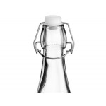 Acopa 32 oz. Clear Glass Bottle with Wire Bail Swing Top Lid - 6/Case Acopa 32 oz. Clear Glass Bottle with Wire Bail Swing Top Lid - 6/Case