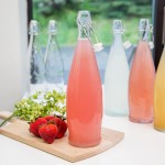 Acopa 32 oz. Clear Glass Bottle with Wire Bail Swing Top Lid - 6/Case Acopa 32 oz. Clear Glass Bottle with Wire Bail Swing Top Lid - 6/Case