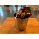 Acopa 16 oz. Hammered Stainless Steel Appetizer / French Fry Holder with Flat Top Acopa 16 oz. Hammered Stainless Steel Appetizer / French Fry Holder with Flat Top