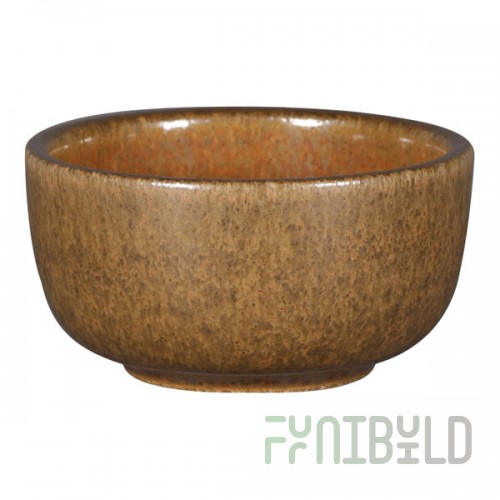 RAK Porcelain Rakstone Ease 3.38 oz. Rust Porcelain Ramekin - 12/Case