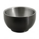 Front of the House Harmony 2.5 oz. Matte Black Brushed Stainless Steel Round Double Wall Ramekin - 12/Case Front of the House Harmony 2.5 oz. Matte Black Brushed Stainless Steel Round Double Wall Ramekin - 12/Case