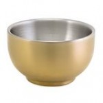 Front of the House Harmony 2.5 oz. Matte Black Brushed Stainless Steel Round Double Wall Ramekin - 12/Case Front of the House Harmony 2.5 oz. Matte Black Brushed Stainless Steel Round Double Wall Ramekin - 12/Case