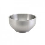 Front of the House Harmony 2.5 oz. Matte Black Brushed Stainless Steel Round Double Wall Ramekin - 12/Case Front of the House Harmony 2.5 oz. Matte Black Brushed Stainless Steel Round Double Wall Ramekin - 12/Case