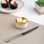 Ariane Jaguar 2.38 oz. Brown and Cream Round Porcelain Ramekin - 12/Case Ariane Jaguar 2.38 oz. Brown and Cream Round Porcelain Ramekin - 12/Case