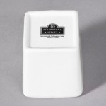 10 Strawberry Street WTR-2SQTBBWLTALL Whittier 3 oz. White Tall Square Porcelain Tid Bit Bowl - 36/Case