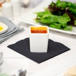 10 Strawberry Street WTR-2SQTBBWLTALL Whittier 3 oz. White Tall Square Porcelain Tid Bit Bowl - 36/Case