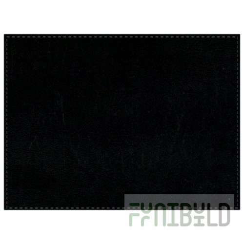 H. Risch, Inc. PLACEMATDX-LTHBLACK Tuxedo Leather 16
