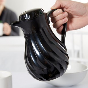 Vollrath 52142 SwirlServe Tilt & Pour 20 oz. Black Beverage Server Vollrath 52142 SwirlServe Tilt & Pour 20 oz. Black Beverage Server