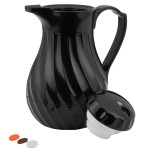 Vollrath 52142 SwirlServe Tilt & Pour 20 oz. Black Beverage Server Vollrath 52142 SwirlServe Tilt & Pour 20 oz. Black Beverage Server
