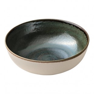 Heart & Soul Perfect Match 50.7 oz. Avocado Porcelain Serving Dish - 6/Case