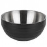 Vollrath 4659260 Double Wall Round Beehive 6.9 Qt. Serving Bowl - Black Black Vollrath 4659260 Double Wall Round Beehive 6.9 Qt. Serving Bowl - Black Black