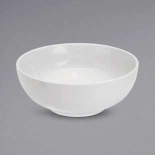 Oneida Tundra by 1880 Hospitality F1400000736 58 oz. Warm White China Serving Bowl - 12/Case