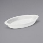 Oneida Tundra by 1880 Hospitality F1400000736 58 oz. Warm White China Serving Bowl - 12/Case