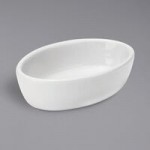 Oneida Tundra by 1880 Hospitality F1400000736 58 oz. Warm White China Serving Bowl - 12/Case