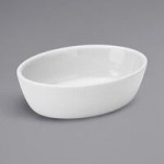 Oneida Tundra by 1880 Hospitality F1400000736 58 oz. Warm White China Serving Bowl - 12/Case